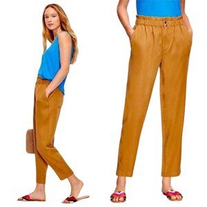 Paper Bag Waist Pants LOFT Outlet | Women’s M | Tobacco Brown High Rise
